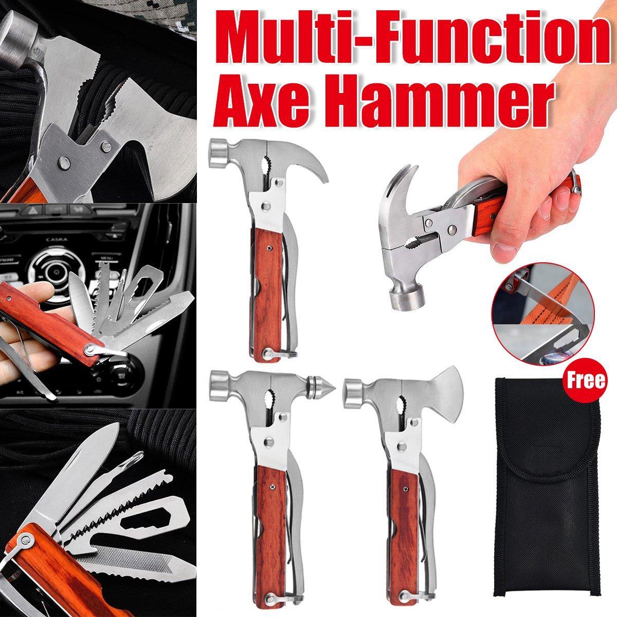 Multifunctional Axe Hammer Portable Outdoor Tool Versatile Camping Equipment - Hatchet V528-HATCHET-HAMMER-696066