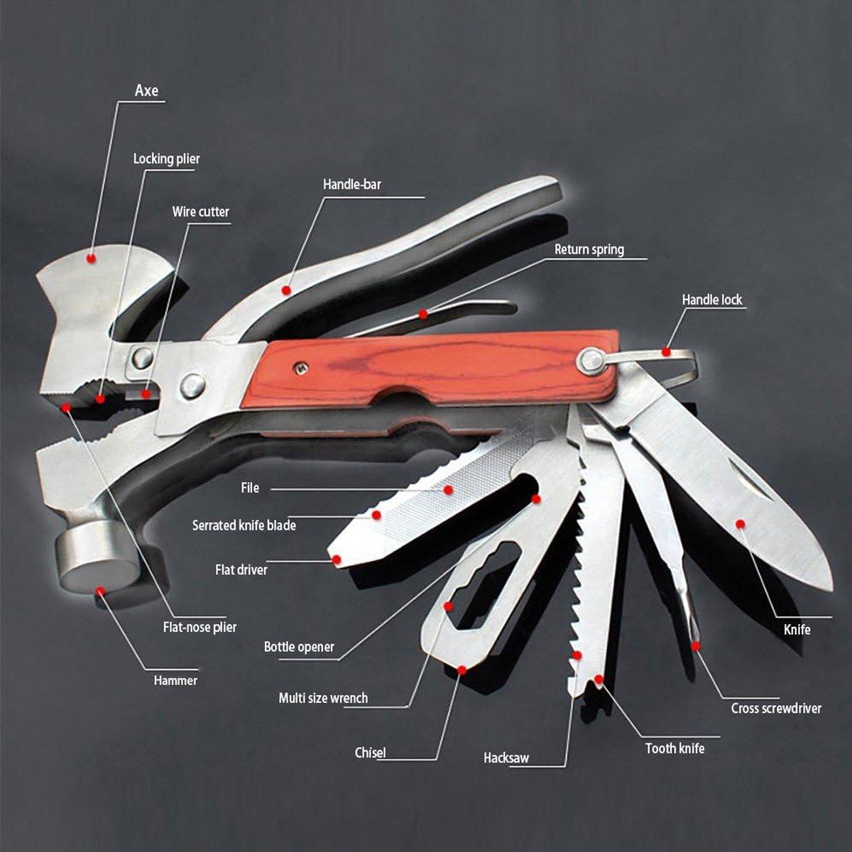 Multifunctional Axe Hammer Portable Outdoor Tool Versatile Camping Equipment - Hatchet V528-HATCHET-HAMMER-696066
