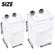 Guppy Breeding Aquarium Fish Tank Hatchery Isolation Breeder Rearing Box - L-13*10*7cm V528-HATCHING-BOX-L-607307