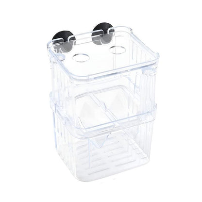 Guppy Breeding Aquarium Fish Tank Hatchery Isolation Breeder Rearing Box - L-13*10*7cm V528-HATCHING-BOX-L-607307