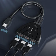 HDMI Switch Splitter 3-in-1 5-in-1 or 1-in-2 1080p 4K Manual or Remote Options - 3 in 1 Switch 4K Manual V528-HDMISPLITTER-3IN1-984250