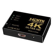 HDMI Switch Splitter 3-in-1 5-in-1 or 1-in-2 1080p 4K Manual or Remote Options - 3 in 1 Switch 4K Manual V528-HDMISPLITTER-3IN1-984250