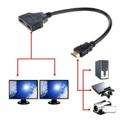 Hdmi Splitter 1 In 2 Out Cable Adapter Converter 1080P Multi Display Duplicator V528-HDMISPLITTER-975080