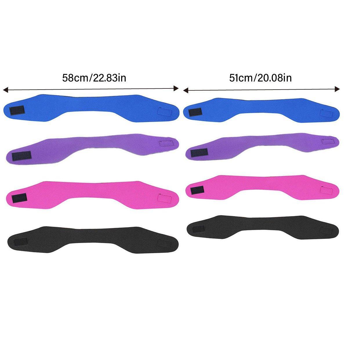 Adjustable Waterproof Swimming Headband for Ear Protection Unisex Diving Use - Black-M V528-HEADBAND-BLACK-M-384763
