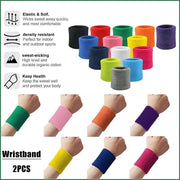 Wristbands Headband Sweatbands Sweat Band For Sport Tennis Badminton Yoga Cotton - Grey V528-HEADBANDGRCOLOUR-GREY28557