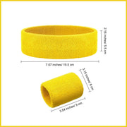 Wristbands Headband Sweatbands Sweat Band For Sport Tennis Badminton Yoga Cotton - Grey V528-HEADBANDGRCOLOUR-GREY28557