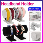 Jewelry Display Stand Headband Holder Organizer Chains Velvet Storage Rack - Black V528-HEADBANDHOLDER-BLACK-346403