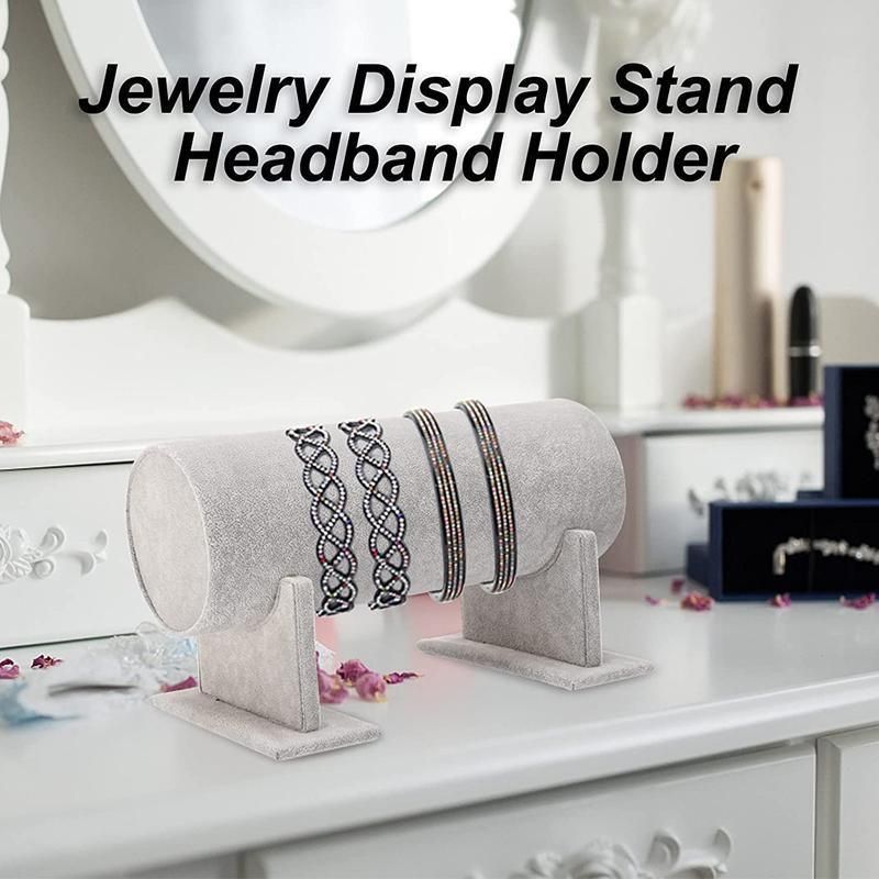 Jewelry Display Stand Headband Holder Organizer Chains Velvet Storage Rack - Black V528-HEADBANDHOLDER-BLACK-346403