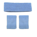 Wristbands Headband Sweatbands Sweat Band For Sport Tennis Badminton Yoga Cotton - Lake Blue V528-HEADBANDLACOLOUR-LAKEBLUE79887