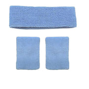 Wristbands Headband Sweatbands Sweat Band For Sport Tennis Badminton Yoga Cotton - Lake Blue V528-HEADBANDLACOLOUR-LAKEBLUE79887