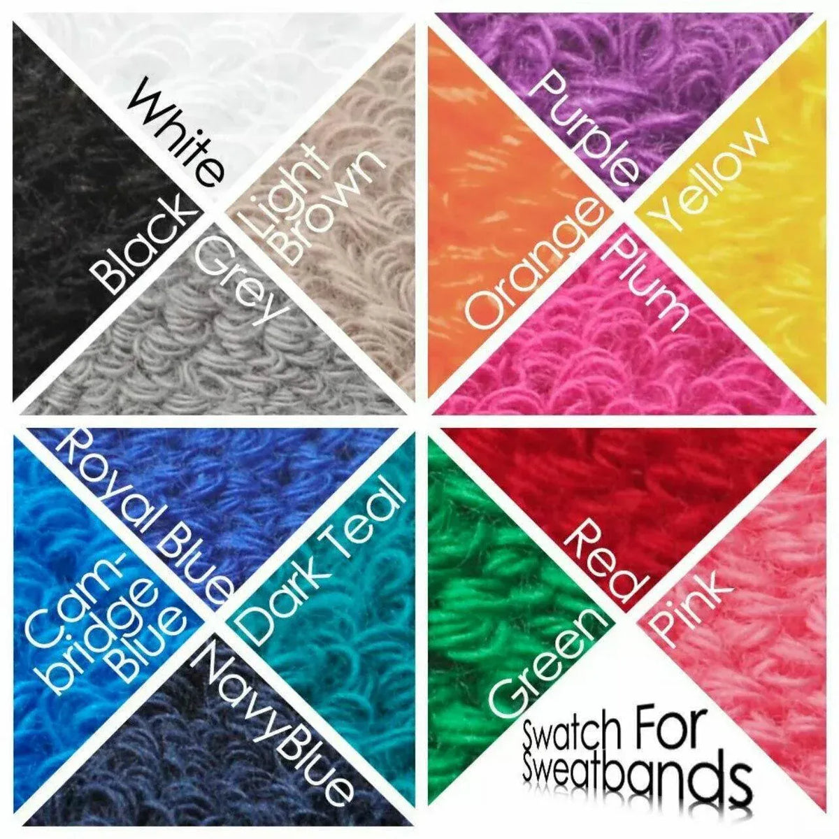 Wristbands Headband Sweatbands Sweat Band For Sport Tennis Badminton Yoga Cotton - Red V528-HEADBANDRECOLOUR-RED83341