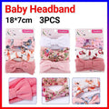 3PCS Soft Headband Wrap Set with Top Knot Single Bow Turban Style Hairbands - #2 V528-HEADBANDWRAP-2-772438