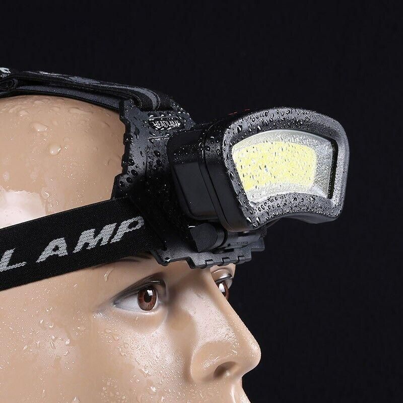 100000Lm USB Rechargeable COB+LED Headlamp Torch for Work V528-HEADLAMP-795811