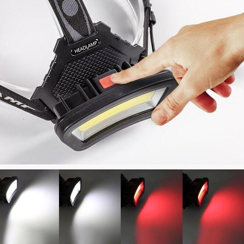 100000Lm USB Rechargeable COB+LED Headlamp Torch for Work V528-HEADLAMP-795811