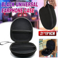 Earphone Case Headset Hard Carrying Box Headphone Storage Bag Black Universal V528-HEADPHONEBAG-13421