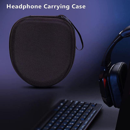 Earphone Case Headset Hard Carrying Box Headphone Storage Bag Black Universal V528-HEADPHONEBAG-13421