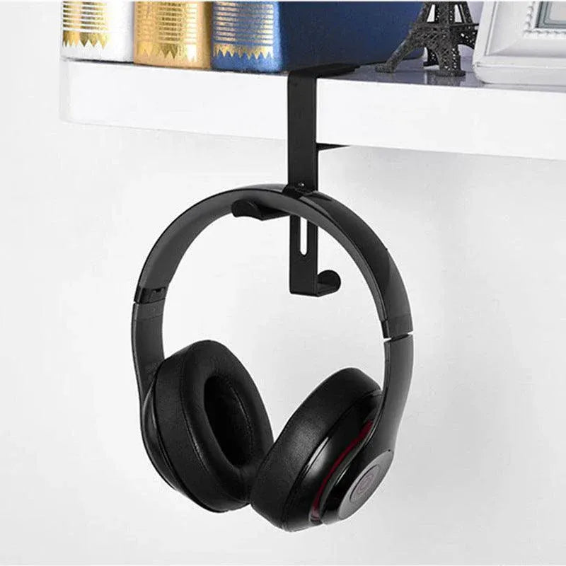 Metal Earphone Headset Desks Display Stand Hanger Holder Headphone Bracket Hook - Red V528-HEADPHONEHOOK-RED-94893