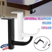 Universal Headphone Hook Desk Edge Mount Adhesive Headset Holder - White V528-HEADPHONEHOOK-WHITE-42724