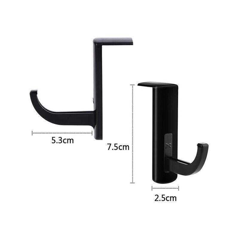 Universal Headphone Hook Desk Edge Mount Adhesive Headset Holder - White V528-HEADPHONEHOOK-WHITE-42724