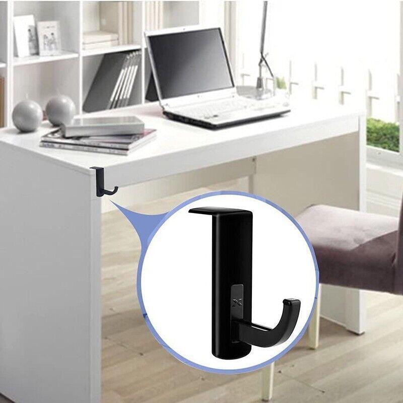 Universal Headphone Hook Desk Edge Mount Adhesive Headset Holder - White V528-HEADPHONEHOOK-WHITE-42724