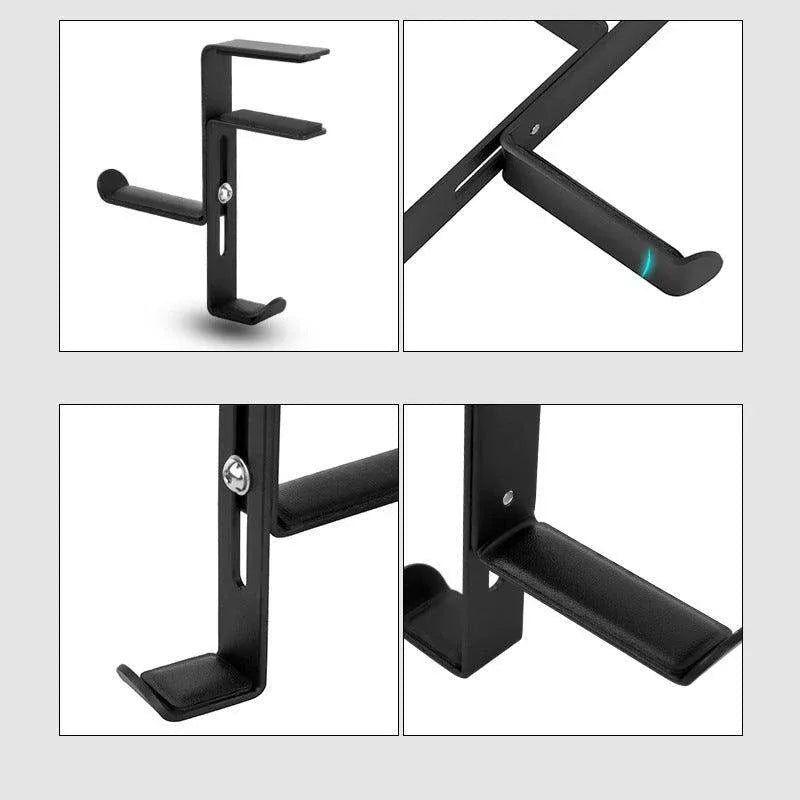 Metal Earphone Headset Desks Display Stand Hanger Holder Headphone Bracket Hook - White V528-HEADPHONEHOOK-WHITE-69549