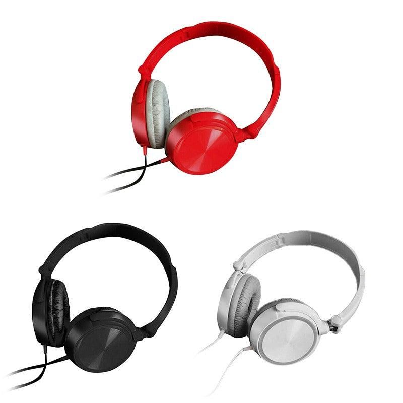 Over Ear Headphones Hi-Fi Stereo Noise-Cancelling Headsets Wired Earphones Au V528-HEADPHONES-RED-412668