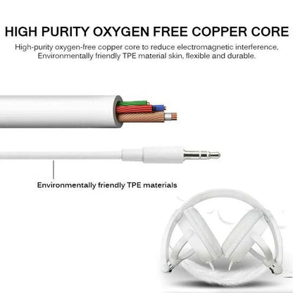 Over Ear Headphones Hi-Fi Stereo Noise-Cancelling Headsets Wired Earphones Au V528-HEADPHONES-RED-412668