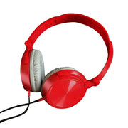Over Ear Headphones Hi-Fi Stereo Noise-Cancelling Headsets Wired Earphones Au V528-HEADPHONES-RED-412668