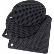 4pcs Silicone Honeycomb Heat Resistant Mats Table Cup Pot Coasters Home Kitchen - Green V528-HEAT-INSULATION-PAD-GREEN-886885