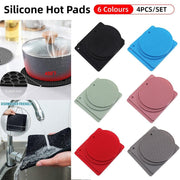 4pcs Silicone Honeycomb Heat Resistant Mats Table Cup Pot Coasters Home Kitchen - Grey V528-HEAT-INSULATION-PAD-GREY-863254