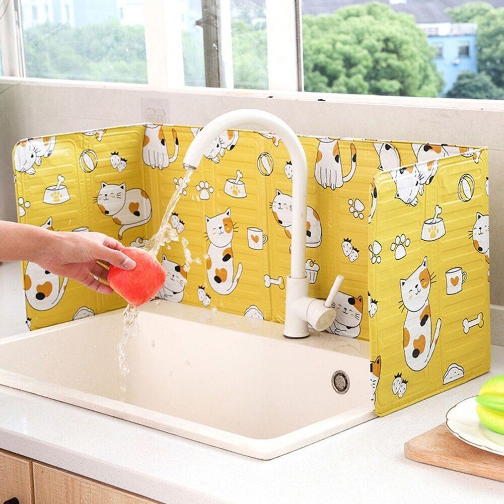 Kitchen Oil Splash Guard Wall Foil Protector Stove Cover Removable Baffle Screen - Leaf V528-HEATINSULATION-LEAF-30679