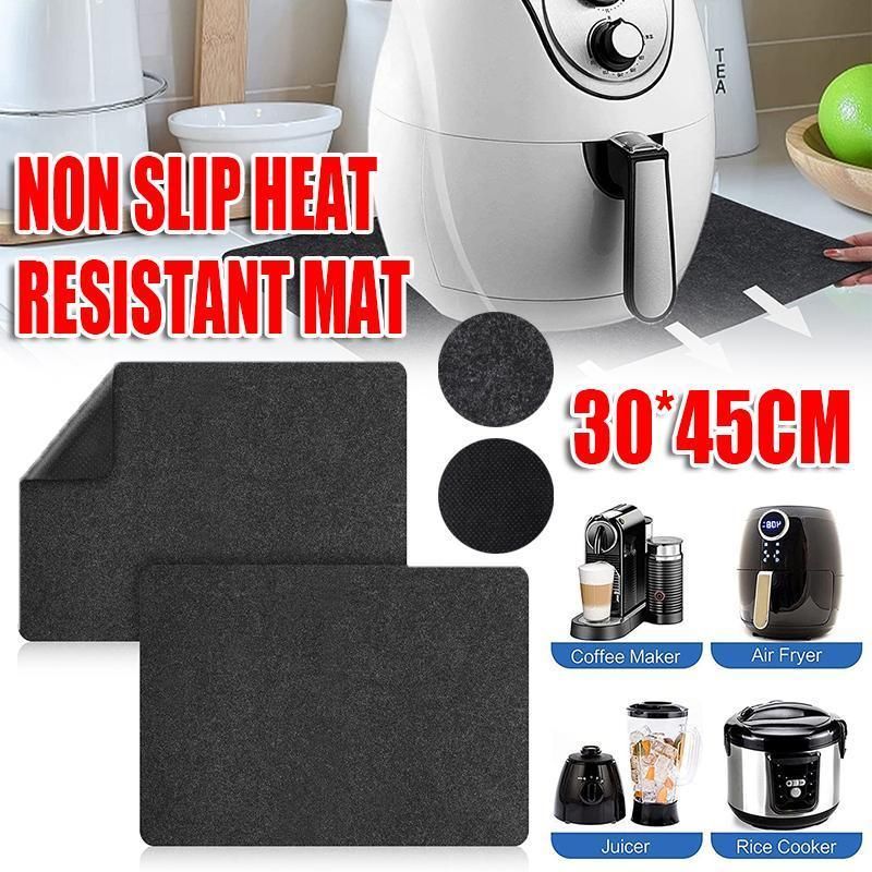 Non Slip Heat Resistant Kitchen Mat for Air Fryer Coffee Maker Toaster 30x45cm V528-HEATPROOFMAT-1PCS-811203