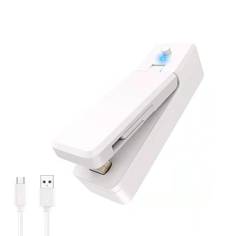 Portable Mini Heat Sealing Machine USB Rechargeable Food Sealer Plastic Bag - Pink V528-HEATSEALINGMACHINE-PINK-371717