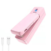 Portable Mini Heat Sealing Machine USB Rechargeable Food Sealer Plastic Bag - Pink V528-HEATSEALINGMACHINE-PINK-371717