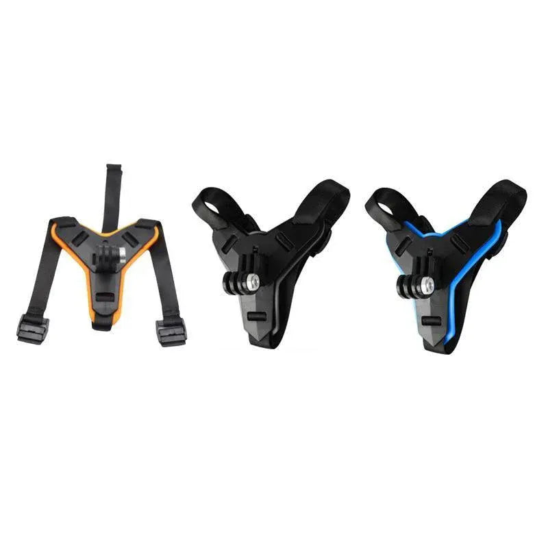 Helmet Chin Mount Holder Motorcycle Strap For GoPro Hero 9/8/7/6/5 Sports Camera - Black V528-HELMETCHINMOUNT-BLACK-630857