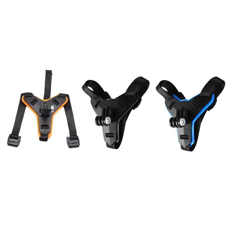 Helmet Chin Mount Holder Motorcycle Strap For GoPro Hero 9/8/7/6/5 Sports Camera - Blue V528-HELMETCHINMOUNT-BLUE-802665