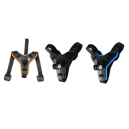 Helmet Chin Mount Holder Motorcycle Strap For GoPro Hero 9/8/7/6/5 Sports Camera - Blue V528-HELMETCHINMOUNT-BLUE-802665
