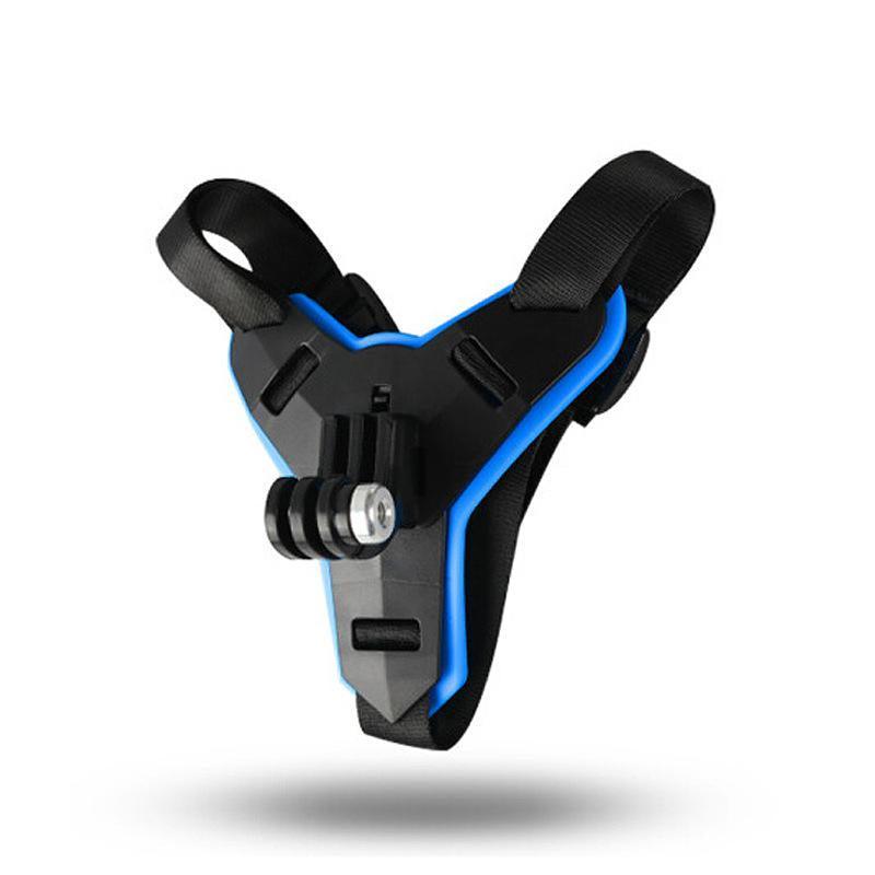 Helmet Chin Mount Holder Motorcycle Strap For GoPro Hero 9/8/7/6/5 Sports Camera - Blue V528-HELMETCHINMOUNT-BLUE-802665