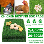 Washable Chicken Nesting Pad Egg Nest Grass Mat forLaying Boxes Hen House - 2PCS V528-HEN-NEST-MAT-2PCS-461856