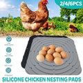Washable Silicone Nesting Box Bedding Reusable Under Bedding for Chicken Coop - Black-2PCS V528-HEN-NEST-MAT-B-2PCS-210862