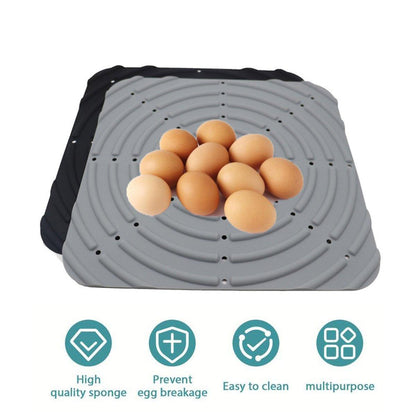 Washable Silicone Nesting Box Bedding Reusable Under Bedding for Chicken Coop - Black-2PCS V528-HEN-NEST-MAT-B-2PCS-210862