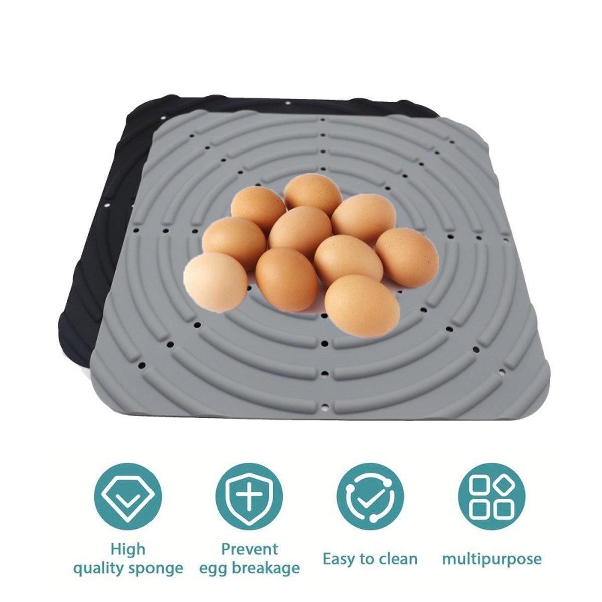Washable Silicone Nesting Box Bedding Reusable Under Bedding for Chicken Coop - Grey-2PCS V528-HEN-NEST-MAT-G-2PCS-970520
