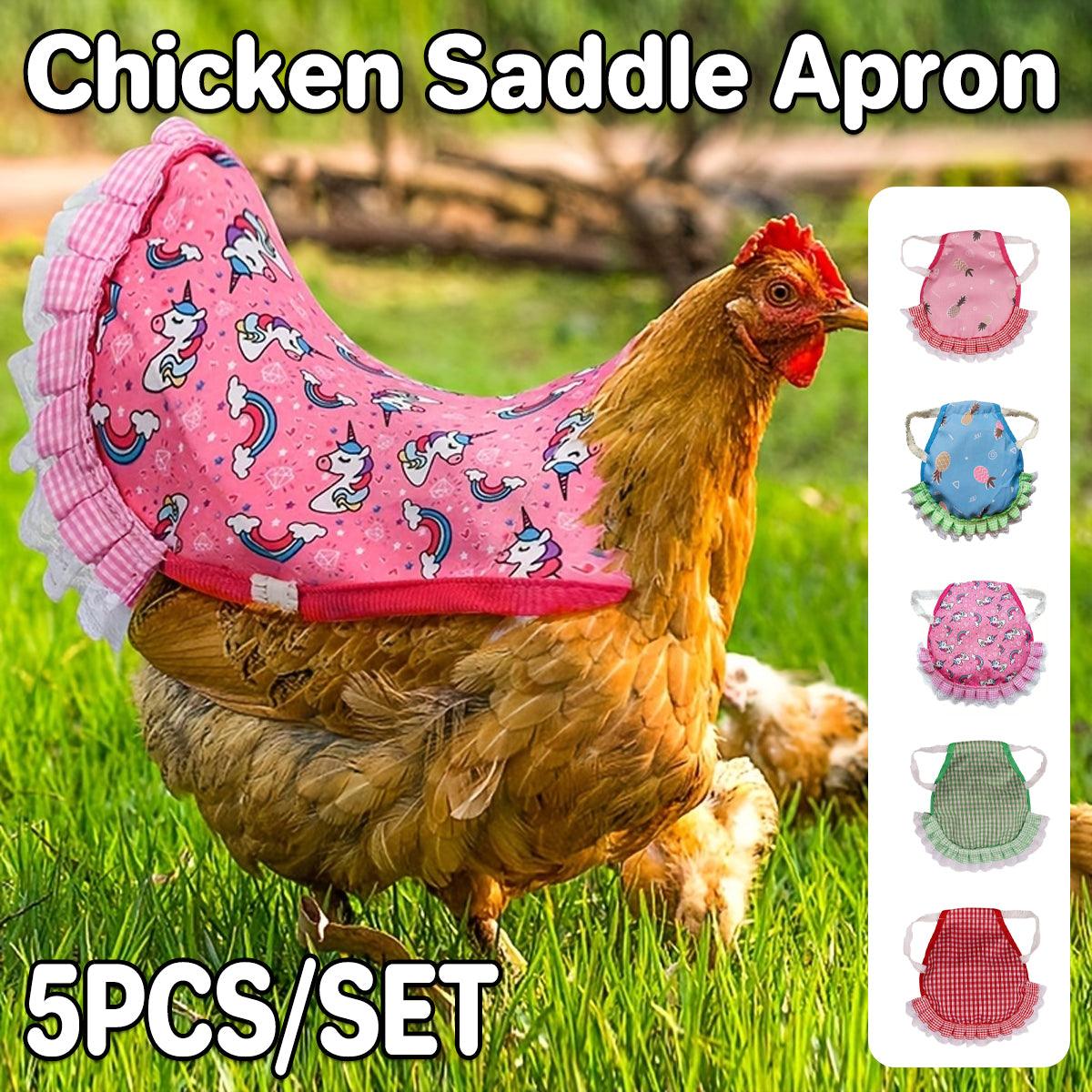5pcs Pet Feather Protector Hen Apron Poultry Protection Apron for Chickens Birds V528-HEN-SADDLE-5PCS-273149
