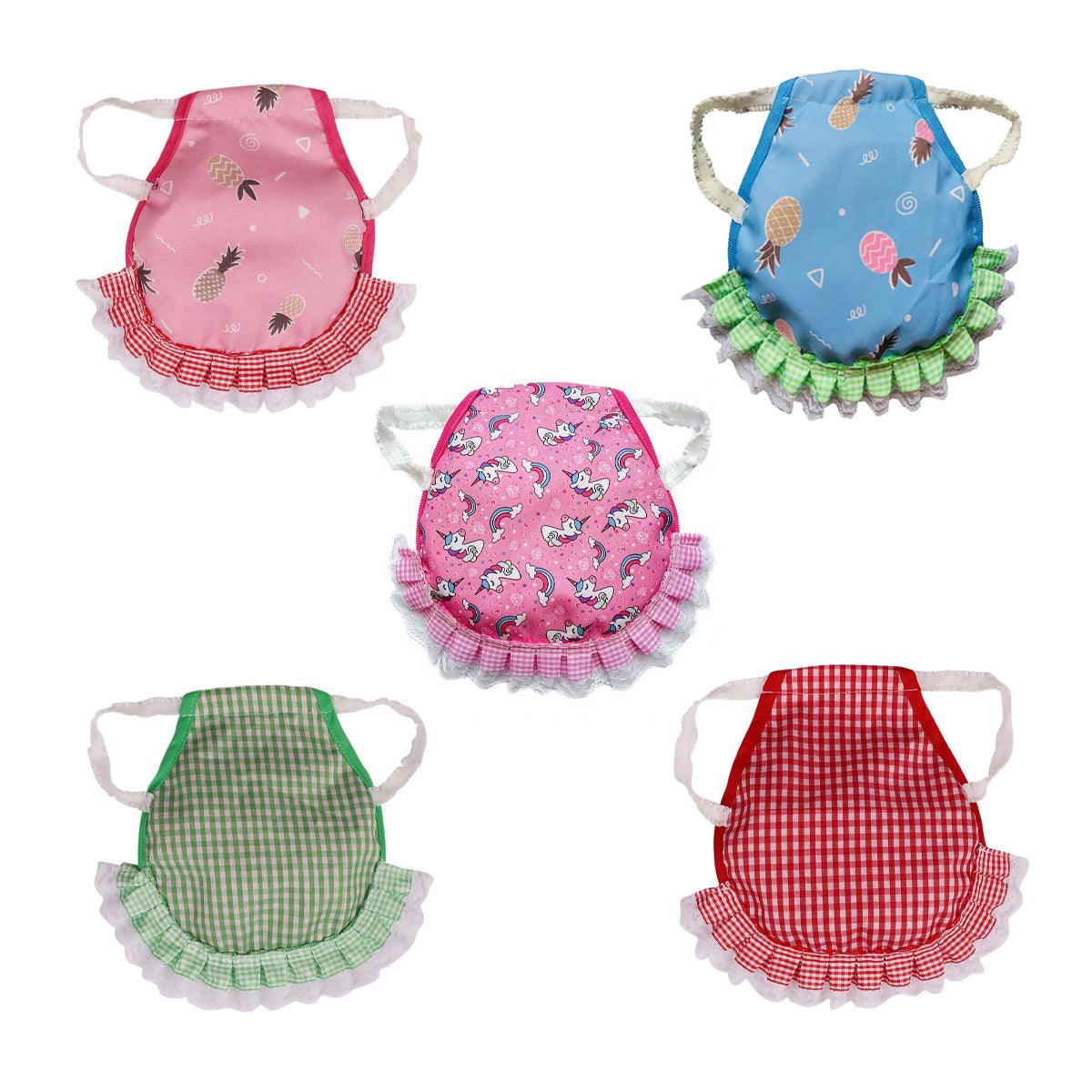 5pcs Pet Feather Protector Hen Apron Poultry Protection Apron for Chickens Birds V528-HEN-SADDLE-5PCS-273149