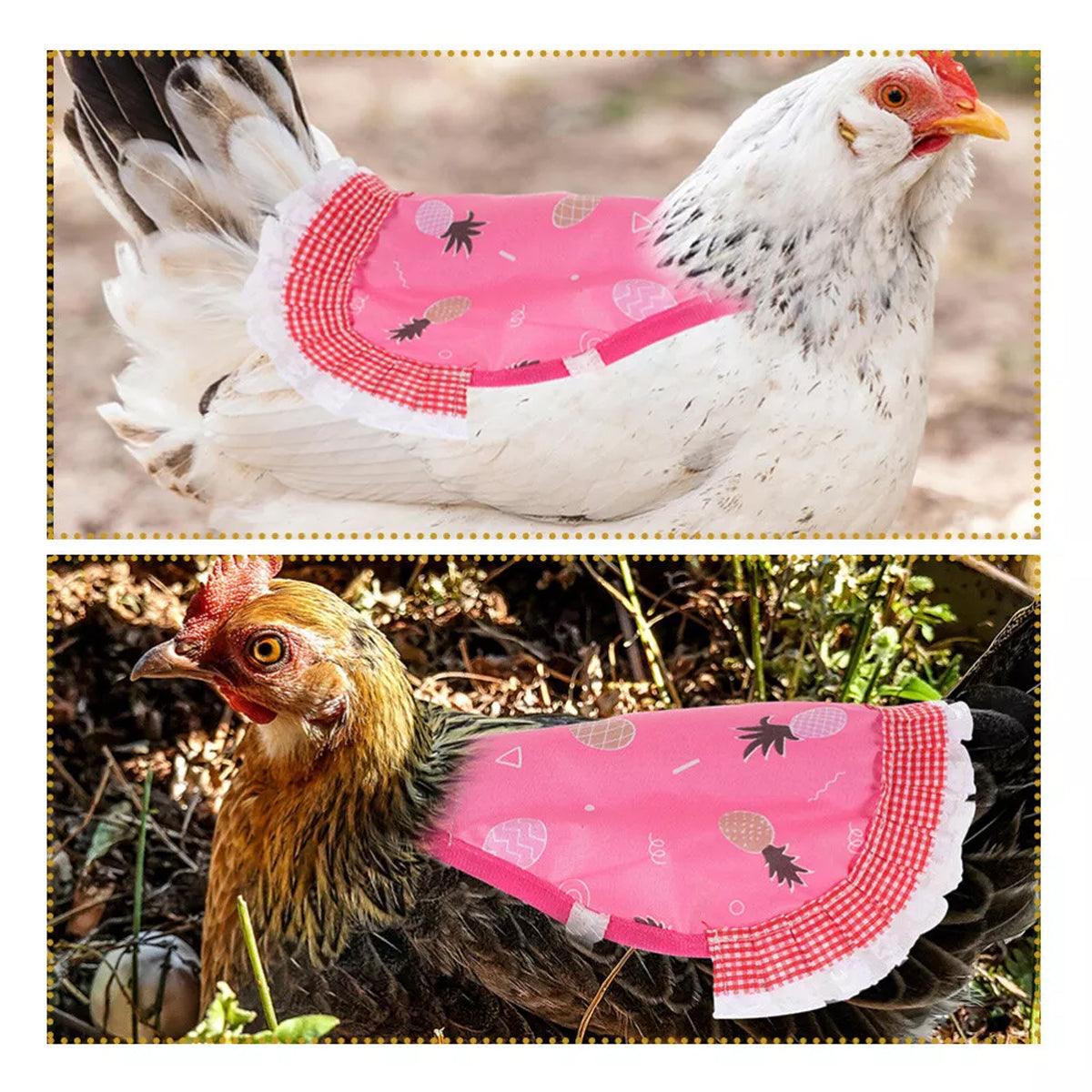 5pcs Pet Feather Protector Hen Apron Poultry Protection Apron for Chickens Birds V528-HEN-SADDLE-5PCS-273149