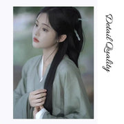 Traditional Chinese Hanfu Dress Green Wei Jin Style Vintage Cosplay Costume - M V528-HF-GREEN-M-596730
