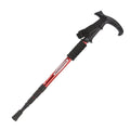 Folding Walking Stick Telescopic Adjustable Antishock Hiking Grip Pole Trekking - Red V528-HIKINGWALKINGSTICK-RED-322113