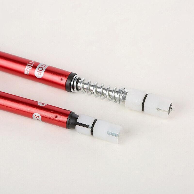 Folding Walking Stick Telescopic Adjustable Antishock Hiking Grip Pole Trekking - Red V528-HIKINGWALKINGSTICK-RED-322113