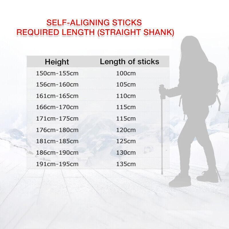Folding Walking Stick Telescopic Adjustable Antishock Hiking Grip Pole Trekking - Red V528-HIKINGWALKINGSTICK-RED-322113