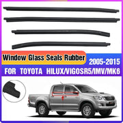 05-15 Toyota Hilux Double Cab Window Seals Rubber Weather Strip V528-HILUWINDOWGLASSBEAD-4PCS-870972